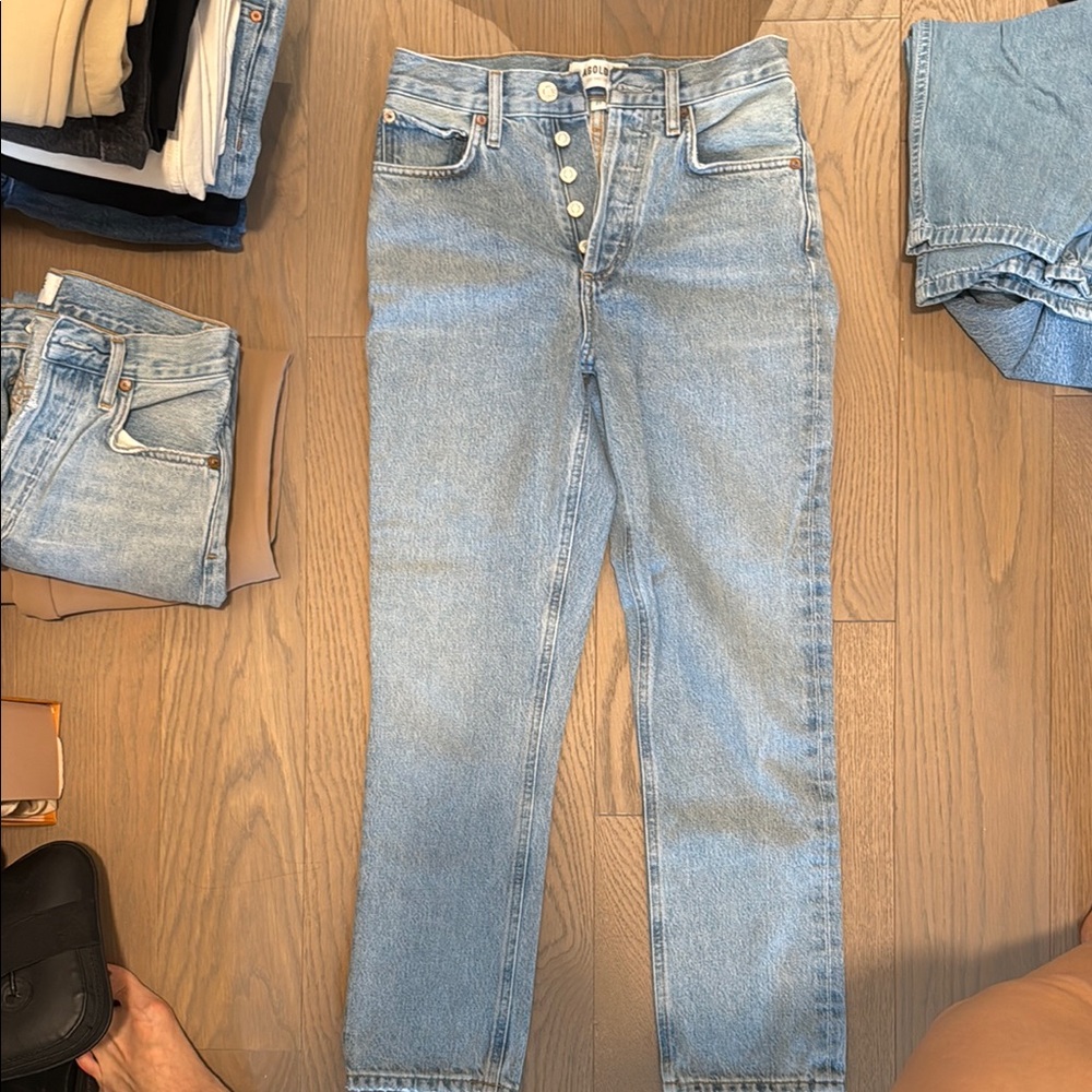 Agolde Classic Blue straight leg jeans